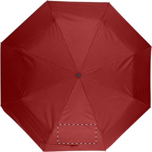 Hebol deštník - Typ potisku a počet barev: Transfer, 7 barev, Umístění a max. velikost potisku: Panel 3, 220 x 110, Počet kusů: 1000