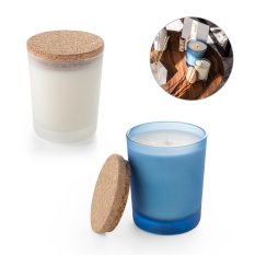 DUVAL. Aromatická svíčka ve skleněném kalíšku s korkovým víčkem 180 g