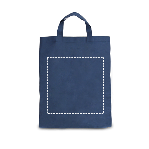 ARLON. Skládací taška z netkané textilie (80 g/m²) - Umístění a max. velikost potisku: Zadní část, 300 x 300, Typ potisku a počet barev: Sítotisk (textil), 1 barva, Počet kusů: 300