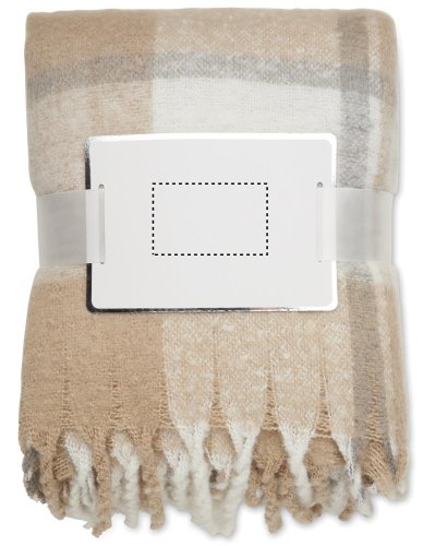 Kostkovaná mohérová deka