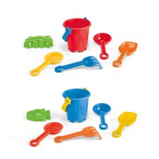VALLARTA. Plážový kbelík z PP s 5 kusy příslušenství