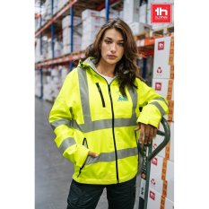THC ZAGREB WORK. Vysoce viditelná softshellová bunda (unisex)