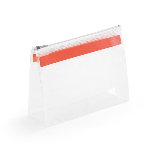 CHASTAIN. Priehľadné EVA puzdro so zipsom - Umiestnenie potlače: Predný, Typ potlače: Sieťotlač (plast, papier) (max. 1 farba, 100 x 50mm), Počet farieb potlače: 1 farba, Počet kusov: 1