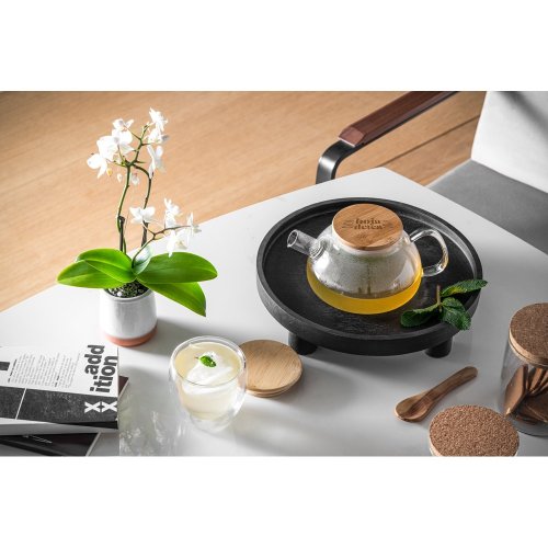 SNEAD. Čajník z borosilikátového skla s bambusovým vekom 750 ml