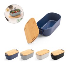 MAHLEB. Vzduchotěsná PP krabice s bambusovým víkem