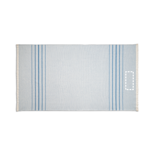 CAPLAN. Multifunkční ručník (260 g/m²) vyrobený z lehké a odolné bavlny (90 %) a recyklované bavlny (10 %)