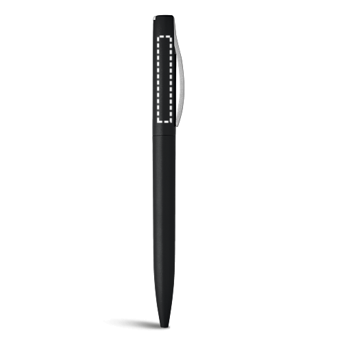 AROMA. ABS guľôčkové pero s otočným mechanizmom - Typ potlače a počet farieb: Tampontlač, 1 farba, Umiestnenie a max. veľkosť potlače: Side clip 2, 40 x 6, Počet kusov: 1