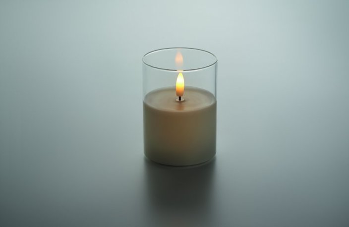 LED svíčka ve skle