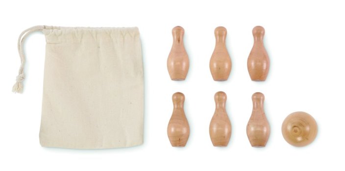 Mini bowlingová sada z borovico