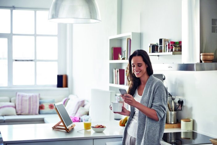 Bambusový stojánek tabletu