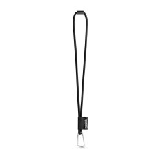 75089. SET Lanyard TUBE Long (Ø 7 mm) s karabínou v tvare D 55 mm a bezpečnostnou sponou Ø 7 mm