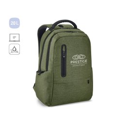BOSTON. Voděodolný dvoubarevný nylonový batoh na 17'' notebook