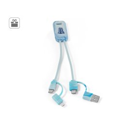 BERNERS. Superrýchly USB kábel 6 v 1 zo recyklovaného PET (100 % rPET)