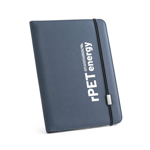 EMERGE FOLDER II. Složka A4 z materiálu recyklovaného polyesteru (100% rPET) 300D s elastickým uzávěrem EMERGE FOLDER II. Složka A4 z materiálu recyklovaného polyesteru (100% rPET) 300D s elastickým uzávěrem