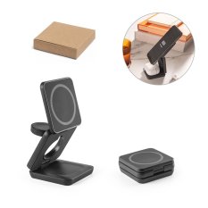 BROGLIE. Super rýchla 15W magnetická bezdrôtová nabíjačka 3v1 v recyklovaného ABS-a (100% rABS)