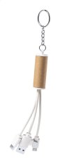 Paplen prívesok na kľúče s USB nabíjacím káblom