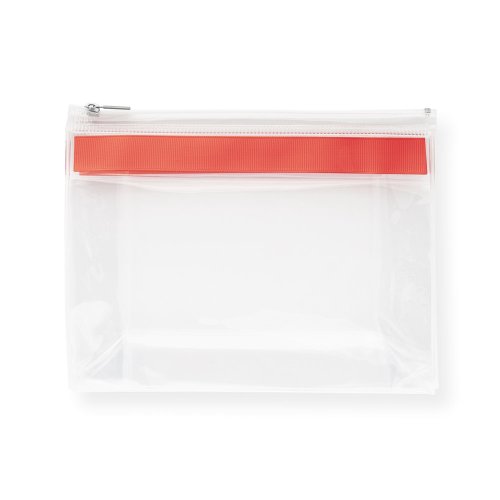 CHASTAIN. Priehľadné EVA puzdro so zipsom - Umiestnenie potlače: Predný, Typ potlače: Sieťotlač (plast, papier) (max. 1 farba, 100 x 50mm), Počet farieb potlače: 1 farba, Počet kusov: 1