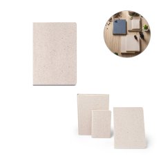 ORGANIC SEMI-RIGID. Poznámkový blok A5 s polotuhou obálkou vyrobený z organickej hmoty (80%)
