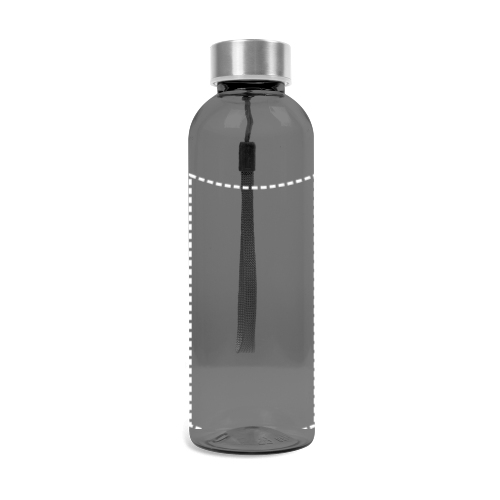 ENDERS M. Recyklovaného PET (100% rPET) fľaša s lesklým priesvitným povrchom 600 ml