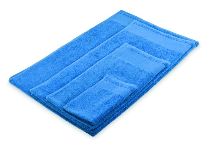 Bavlněný ručník na ruce - Umístění a max. velikost potisku: STRIP LEFT, 50x200mm, Typ potisku a počet barev: Sítotiskový transfer, 6 barev, Počet kusů: 2000