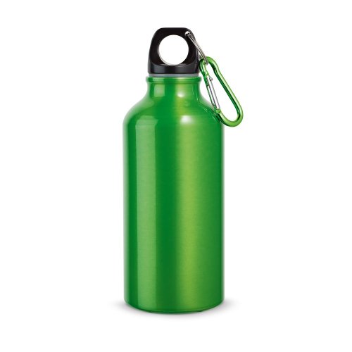 LANDSCAPE S. Hliníková športová fľaša s karabínou 400 ml
