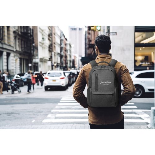 BOSTON. Voděodolný dvoubarevný nylonový batoh na 17'' notebook BOSTON. Voděodolný dvoubarevný nylonový batoh na 17'' notebook
