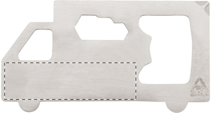 Bessito multifunkční nářadí - Umístění a max. velikost potisku: Přední strana - uprostřed, 15 x 10, Typ potisku a počet barev: Tampontisk, 2 barvy, Počet kusů: 450