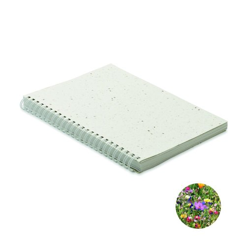Zápisník A5, semínka v deskách Zápisník A5, semínka v deskách