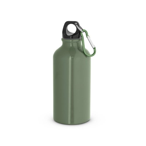 LANDSCAPE S. Hliníková športová fľaša s karabínou 400 ml