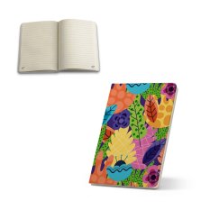 ANNE SUB. A5 zápisník v recyklovanej polyesterovej tkanine (100% rPET) 300D, ideálny na sublimáciu personalizácie