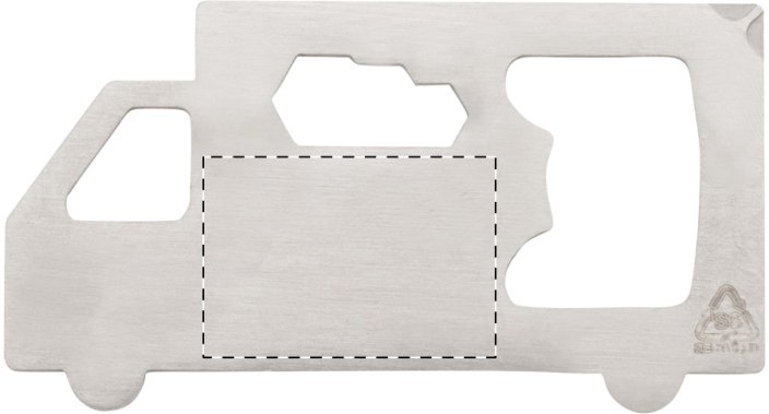 Bessito multifunkční nářadí - Umístění a max. velikost potisku: Přední strana - uprostřed, 15 x 10, Typ potisku a počet barev: Tampontisk, 2 barvy, Počet kusů: 450