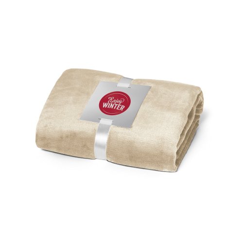 DYLEAF. Flísová deka s páskou na personalizáciu z (240 g/m²)