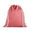 RISSANI. Taška so šnúrkou z recyklovanej bavlny (70 %) a polyester (30 % rPET) (140 g/m²)