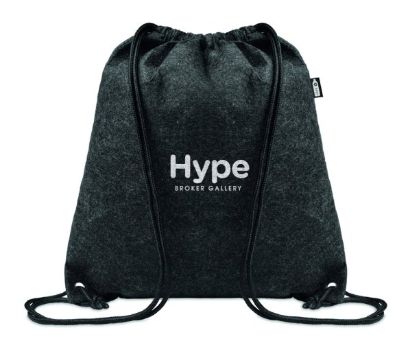 Plstěný stahovací batoh RPET