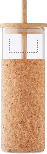 Sklenice v korku, s brčkem