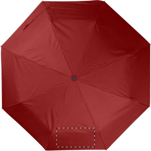 Hebol deštník - Typ potisku a počet barev: Transfer, 6 barev, Umístění a max. velikost potisku: Panel 1 - se zavíracím páskem (číslování panelů ve směru hodinových ručiček), 220 x 110, Počet kusů: 450