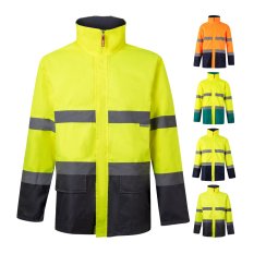 VL THEMIS LARGE. Dvoubarevná parka (190 g/m²), z polyesteru (100 %), s PU zátěrem