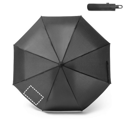 GUSTAVO. Dáždnik pongee recyklovaného polyesteru (100% rPET) 190T s automatickým otváraním a zatváraním