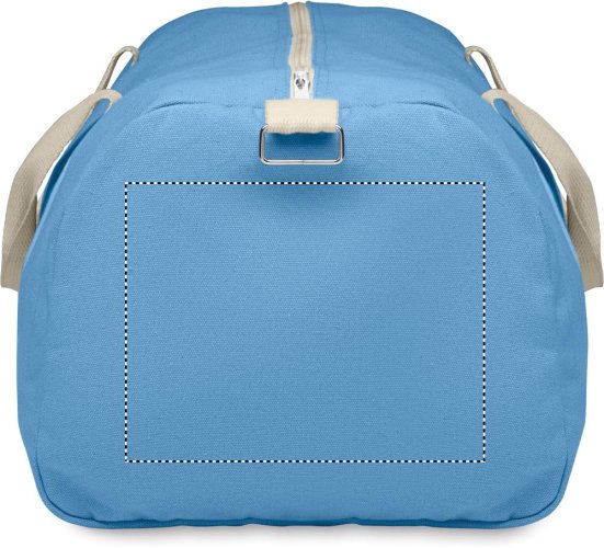 Cestovní taška 320 g - Umístění potisku: LEFT SIDE, Typ potisku: Sítotiskový transfer (max. 8 barev, 140x180mm), Počet barev potisku: 2 barvy, Počet kusů: 1500