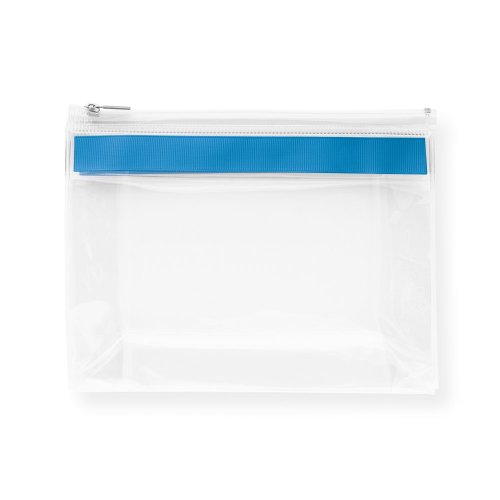 CHASTAIN. Priehľadné EVA puzdro so zipsom - Umiestnenie potlače: Predný, Typ potlače: Sieťotlač (plast, papier) (max. 1 farba, 100 x 50mm), Počet farieb potlače: 1 farba, Počet kusov: 1