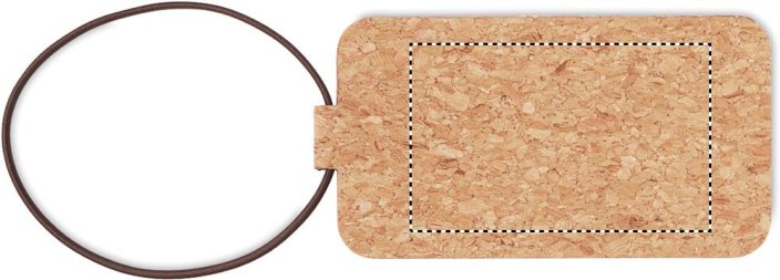 Korková visačka na zavazadla - Umístění potisku: FRONT, Typ potisku: Tampontisk (max. 4 barvy, 50x80mm), Počet barev potisku: 4 barvy, Počet kusů: 90