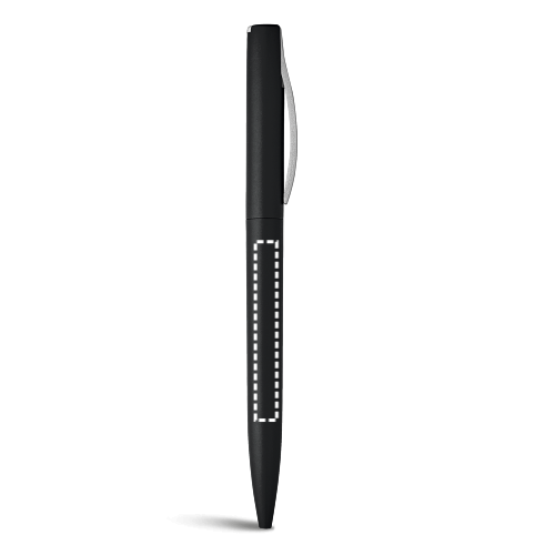 AROMA. ABS guľôčkové pero s otočným mechanizmom - Typ potlače: TAMPONTLAČ (max. 1 farba, 50 x 6mm), Počet kusov: 400, Počet farieb potlače: 4 farby, Umiestnenie potlače: SPODNÁ ÄASÅ¥ 2