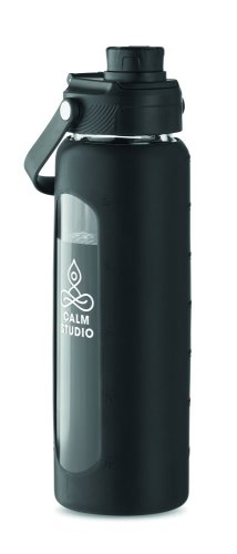 Glass bottle with sleeve 750 ml