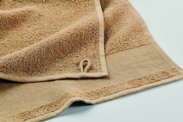 Bavlněný ručník na ruce - Umístění a max. velikost potisku: STRIP LEFT, 50x200mm, Typ potisku a počet barev: Sítotiskový transfer, 6 barev, Počet kusů: 2000