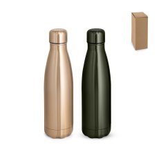 SHOW METALLIC. Fľaša z nehrdzavejúcej ocele s matným kovovým povrchom 510 ml