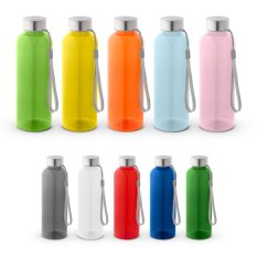 ENDERS M. Recyklovaného PET (100% rPET) fľaša s lesklým priesvitným povrchom 600 ml