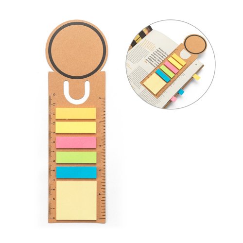 SAWYER. Kancelářská sada 3 v 1, vyrobená ze 100% recyklovaného papíru, s kulatým víkem a černým potiskem po celém obvodu