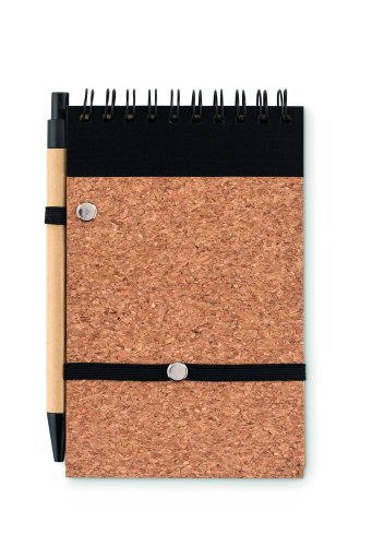 Zápisník A6 a propiska, korek