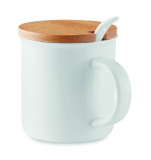Porcelánový hrnek se lžičkou