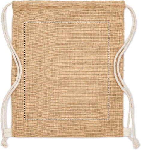 Jutový stahovací batoh